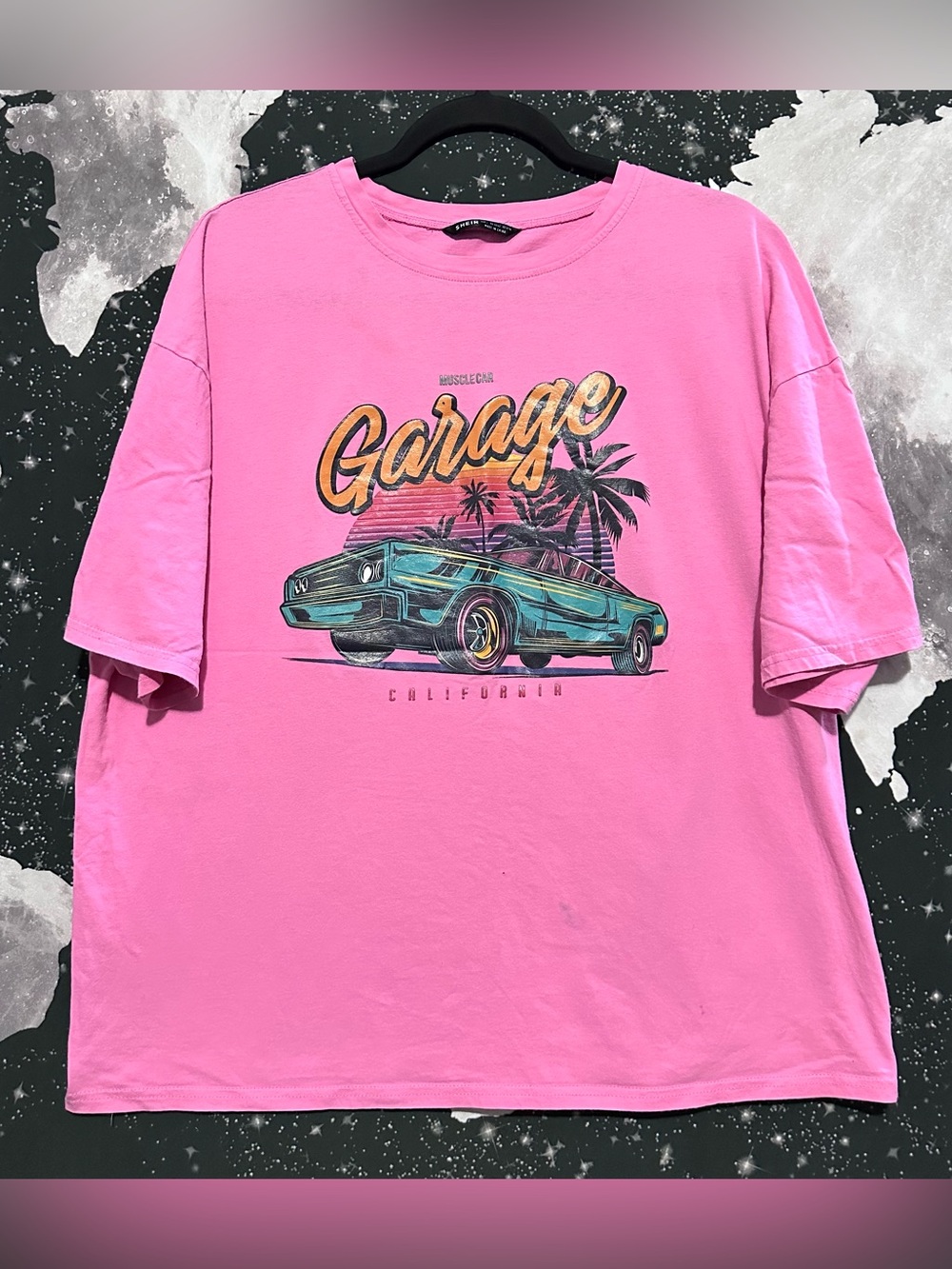 SHEIN California Muscle Car Garage Shirt